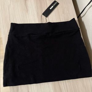 Black mini skirt